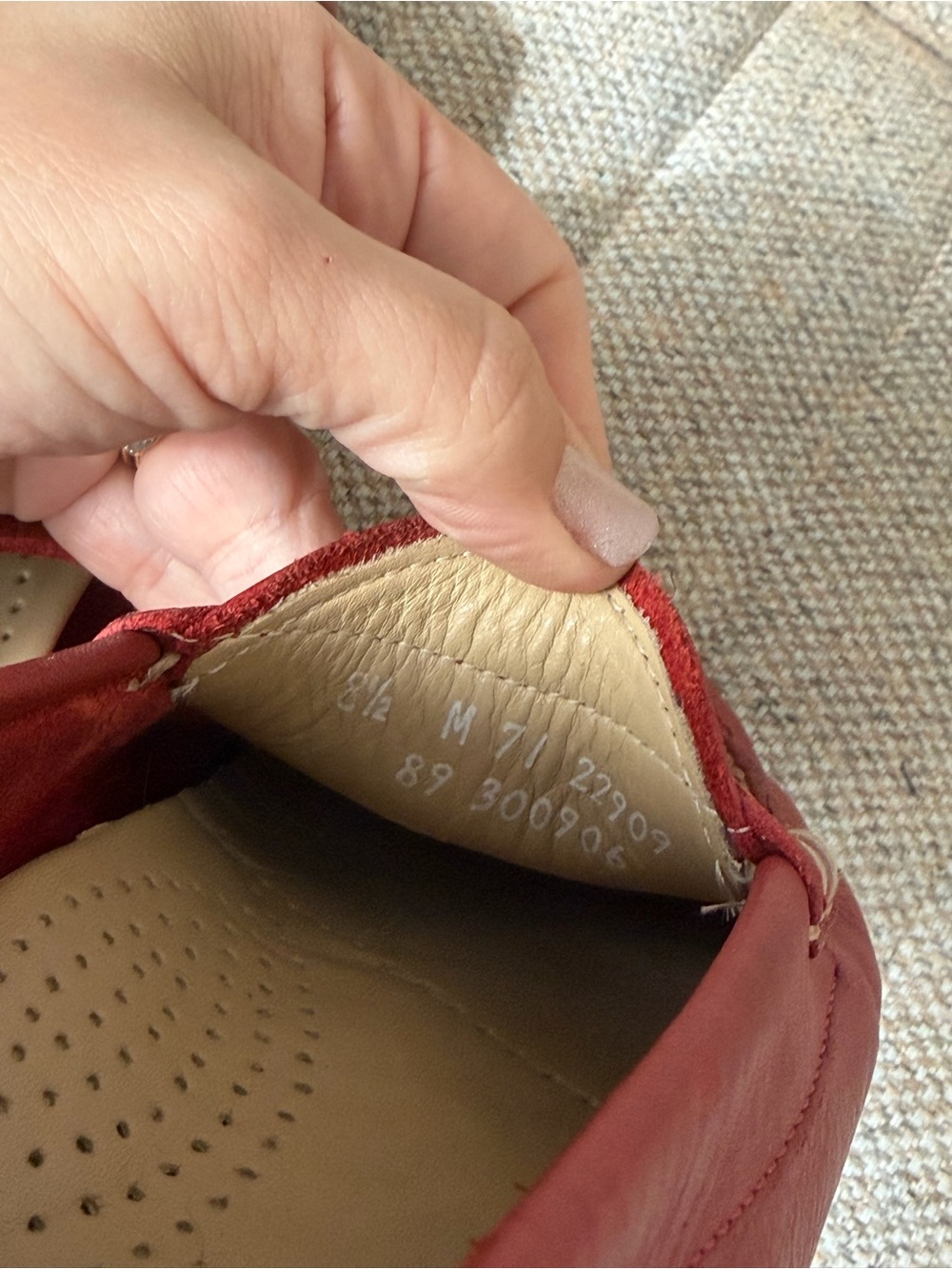 GH BASS - Red Weejuns soft Penny Loafers, sz 8.5 - Picture 8 of 10